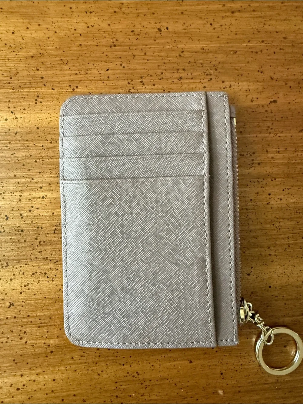 Kate Spade Taupe Card Case with Keyring
